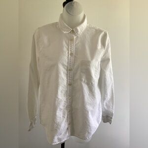 J.Crew Boyfit White Button Down Shirt - Men’s Size Small